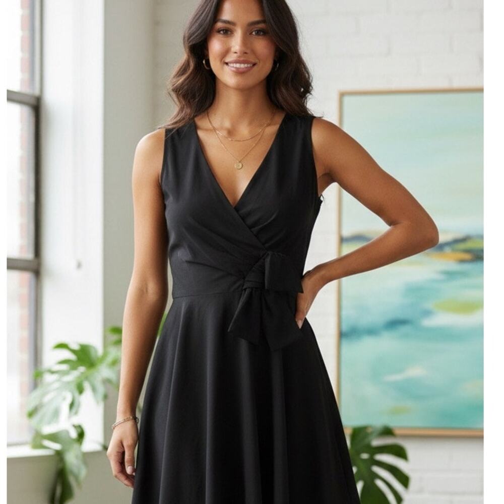 ASOS little black dress/ faux wrap dress